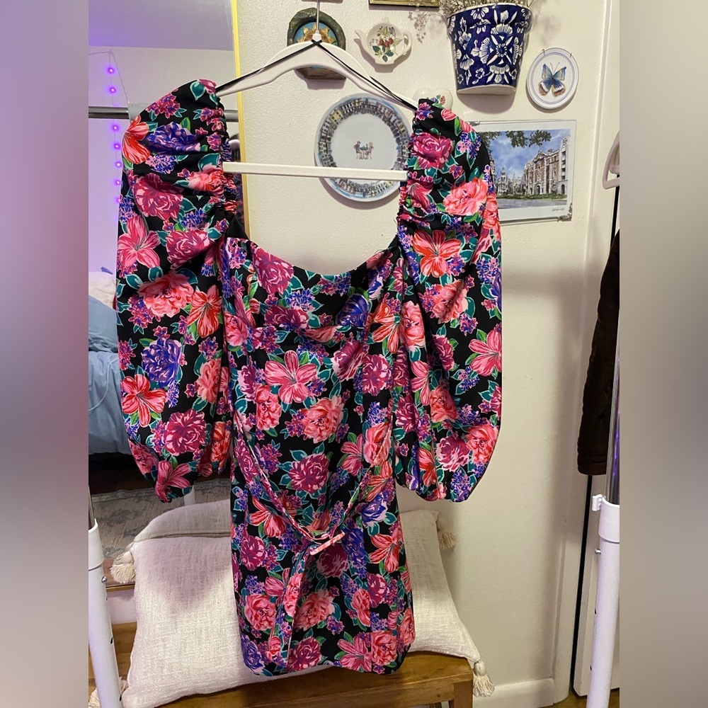 Women’s Zara Multicolor Floral Dress - Picture 1 of 7